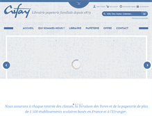 Tablet Screenshot of cufay.fr